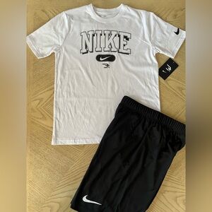 *BUNDLE* Boys Nike 3BRAND Short Sleeve Tee & Shorts Size L